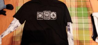 Camiseta Shein doble manga estampada