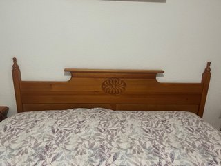 Cabecero madera pino cama 150