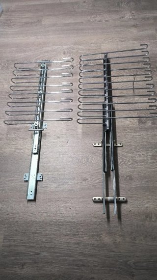 2 Pantaloneros extraíbles para armario