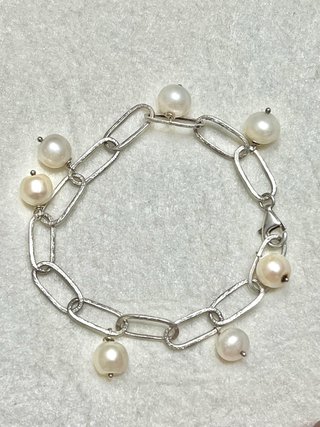 Pulsera de Plata 925 con Perlas