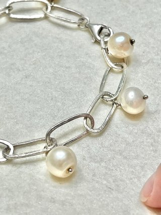 Pulsera de Plata 925 con Perlas