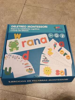 Juego Deletreo Montessori Palabras
