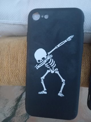 Funda para móvil con diseño de esqueleto