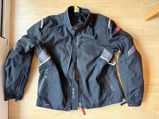 Chaqueta de Moto Spidy Negra con Forro y espaldera