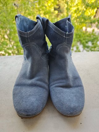 Botines de mujer azul