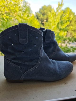 Botines de mujer azul
