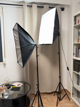 KIT ILUMINACIÓN PRO 2 SOFTBOX Focos + TRÍPODES