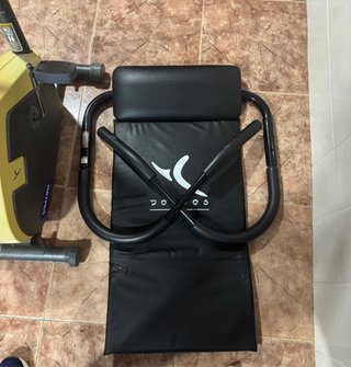 Bicicleta estática Domyos y aparato abdominales