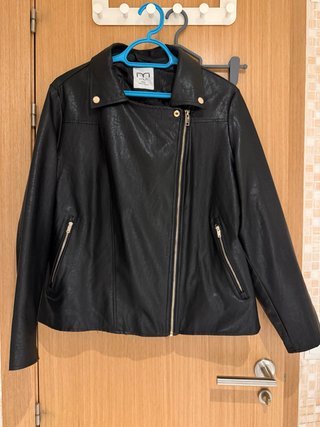 Chaqueta de Polipiel Negra Talla XXL