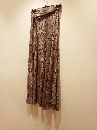 Falda Larga Animal Print, tejido de invierno