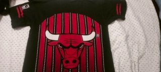 Camiseta Vintage Chicago Bulls Negra Roja