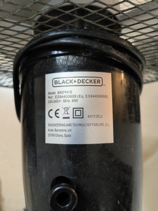 Ventilador de Pie Black+Decker Negro