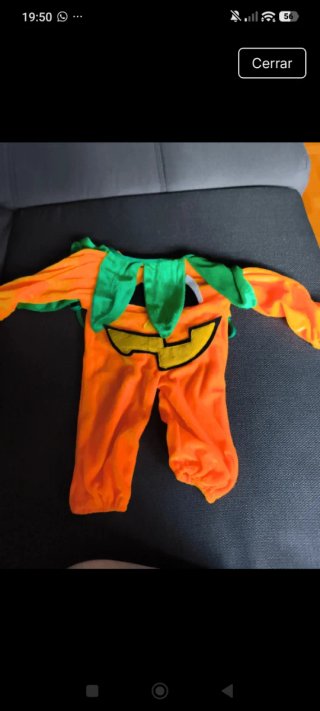 Disfraz Calabaza Halloween Bebé