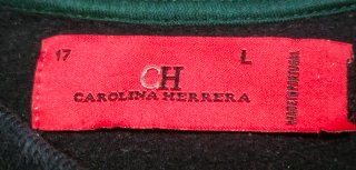 Sudadera negra Carolina Herrera Talla L