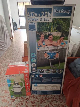 Piscina Bestway 4,12x2,01x1,22m con Depuradora