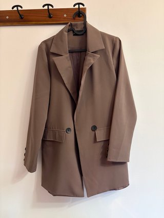 Blazer Marrón Talla S Mujer