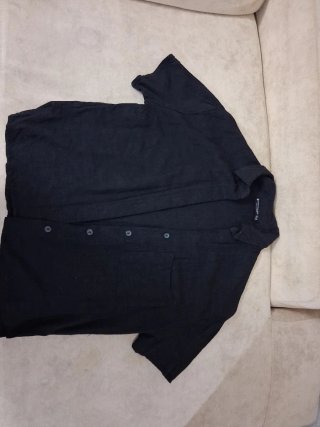 Camisa negra Pull&Bear