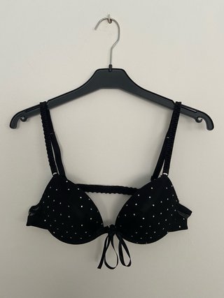 Sujetador Intimissimi Negro con Brillos T-85B