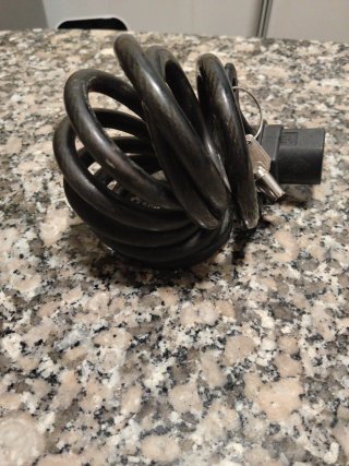 Candado de cable en espiral para bicicleta