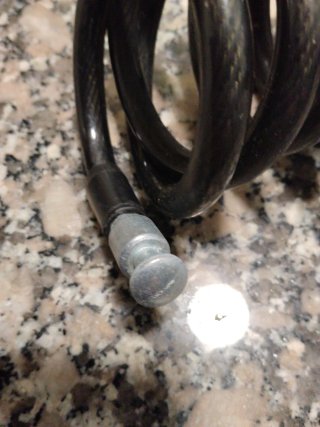 Candado de cable en espiral para bicicleta