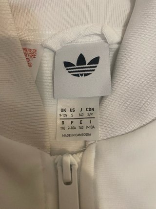 Chaqueta Adidas Blanca y Gris