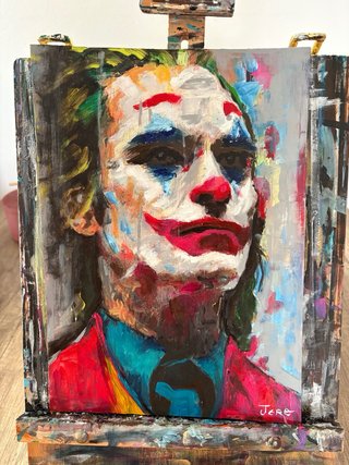 Cuadro Pintura Acrílica Joker