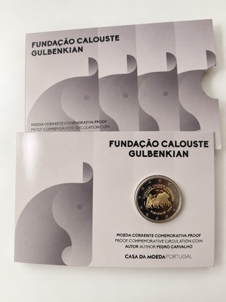 Moneda 2 Euros Portugal 2026 Fundacion Calouste