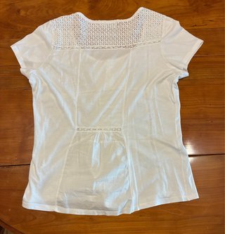 Top romántico Blanco Cortefiel Talla L