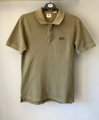 Levis polo corto de vestir color caqui talla S