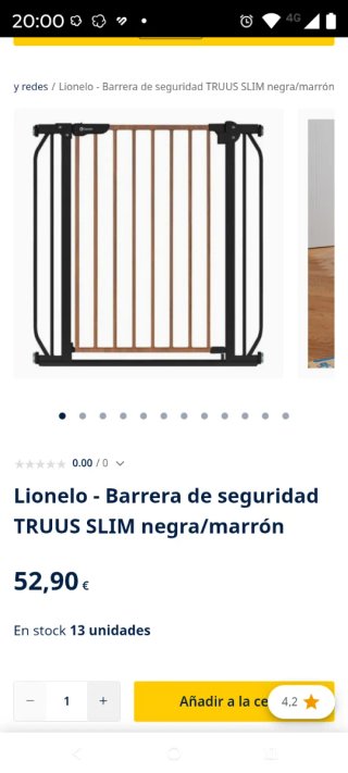 Barrera de seguridad Lionelo Truus Slim
