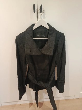 Chaqueta Zara Talla S/36/8 Gris