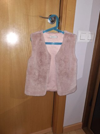2 Chalecos de pelo corto rosa