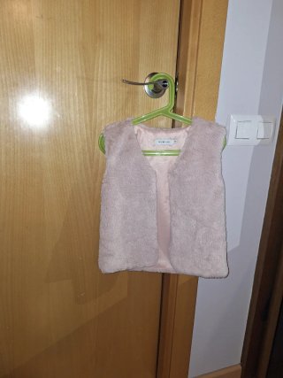 2 Chalecos de pelo corto rosa