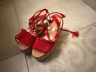 Sandalias de Cintas Farrutx Rojas