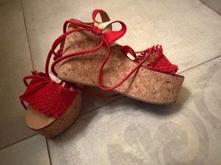 Sandalias de Cintas Farrutx Rojas