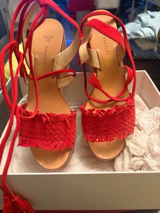 Sandalias de Cintas Farrutx Rojas