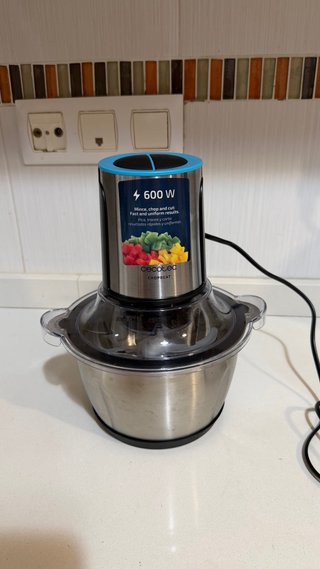 Picadora/Batidora Cecotec ChopBeat 1500 TitanBlack