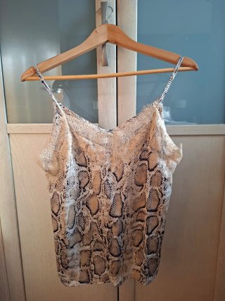 Blusa de tirantes estampado animal