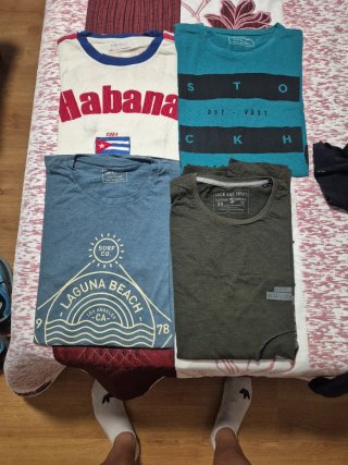 Lote 4 Camisetas Talla S