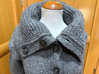 Chaqueta Benetton Tricot Gris Talla XS