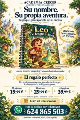 Cuento infantil personalizado con nombre y foto