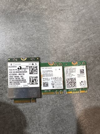 Lote de 3 Módulos Wi-Fi, Bluetooth y 3G/GPS