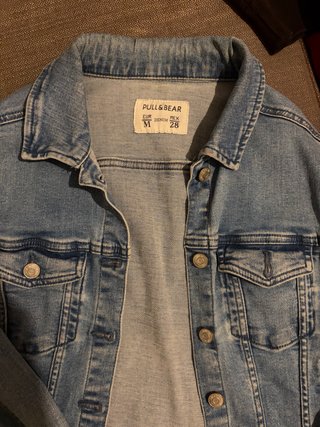 Chaqueta vaquera Pull&Bear azul talla M
