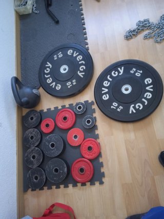 Discos de gimnasio Evergy 10 kg