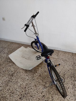 Bicicleta Plegable Hador Azul con Suspensión
