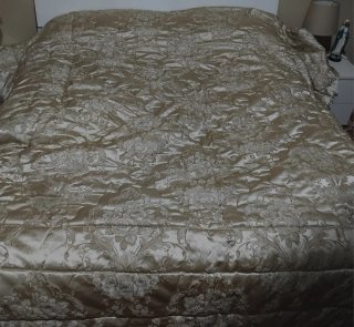 Piumone matrimoniale color oro