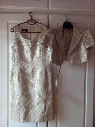 Vestido y chaqueta de Clips