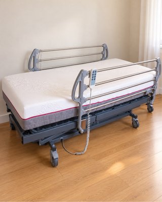 Cama+ Colchón Articulada Eléctrica con Barandillas