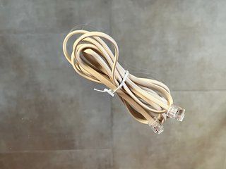 Cable telefónico RJ11 Beige
