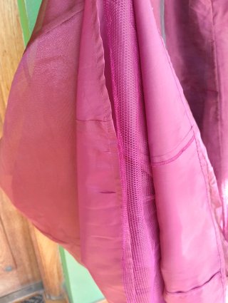 Vestido de fiesta color burdeos, talla 42